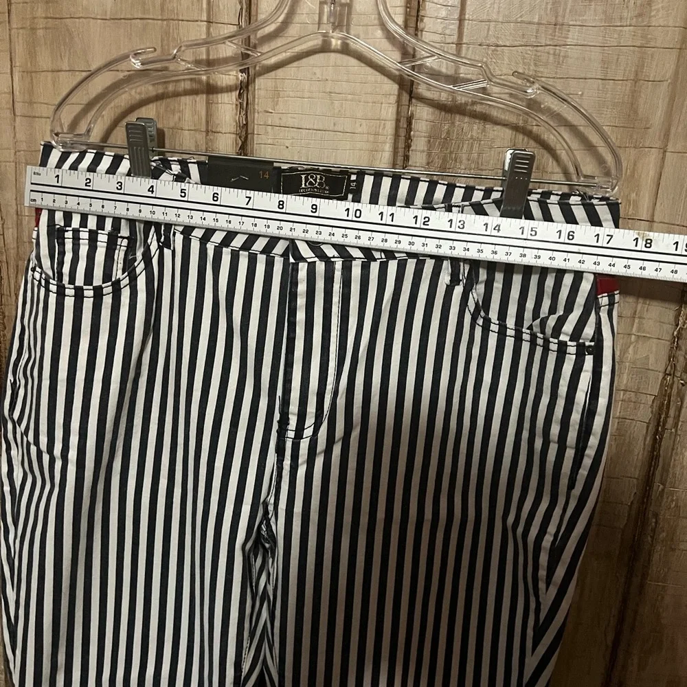 NWT L&B serape striped flare pants. Size 18. Never worn. Excellent condition. - Picture 5 of 6
